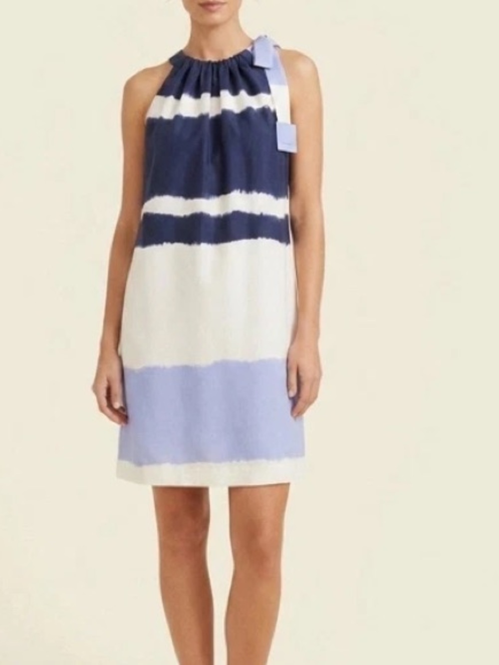 Vintage Y2K Banana Republic silk striped dress 8